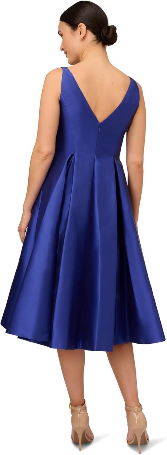 image:imageAdrianna Papell Womens Sleeveless Tea Length Dress Neptune 0