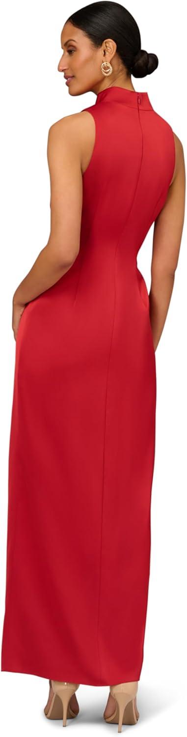 image:imageWomens Crepe Back Satin VNeck GownAutumn Blaze