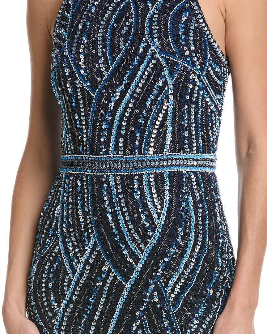 image:imageWomens Fullly Beaded GownNavy