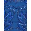 Adrianna Papell Women’s Beaded Column Gown(Blue Horizon)