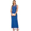 Adrianna Papell Women’s Beaded Column Gown(Blue Horizon)