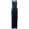 Adrianna Papell Women’s Beaded Column Gown(Midnight)