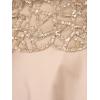 Adrianna Papell Womens Beaded Taffeta Gown(Biscotti)
