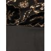 Adrianna Papell Womens Beaded Taffeta Gown(Black/Gold)