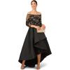 Adrianna Papell Womens Beaded Taffeta Gown(Black/Gold)