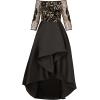 Adrianna Papell Womens Beaded Taffeta Gown(Black/Gold)