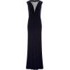 Adrianna Papell Womens Beaded Velvet Mermaid GownSpecial Occasion Dress(Midnight)
