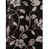 Adrianna Papell Women’s Border Embroidery Midi Dress(Black/Ivory)