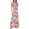 Adrianna Papell Womens Floral Satin Jacquard Gown(Blush Multi)