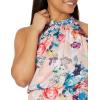 Adrianna Papell Womens Floral Satin Jacquard Gown(Blush Multi)
