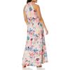 Adrianna Papell Womens Floral Satin Jacquard Gown(Blush Multi)