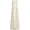 Adrianna Papell Women’s Metallic Floral Gown(Ivory/Gold)