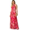 Adrianna Papell Womens Printed Mermaid Dress(Pink Multi)