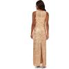 Adrianna Papell Womens Sequin Embroidery Gown(Champagne)