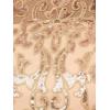 Adrianna Papell Womens Sequin Embroidery Gown(Champagne)