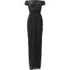 Adrianna Papell Womens Sequin Off The Shoulder Gown(Black)