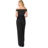 Adrianna Papell Womens Sequin Off The Shoulder Gown(Black)
