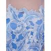 Adrianna Papell Womens Tonal Lace Dress(Peri Cruise)