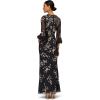 Womens Beaded V Neck Gown(Twilight)