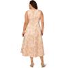 Adrianna Papell Womens Pearl Metallic Jacquard Dress(Blush/Gold)