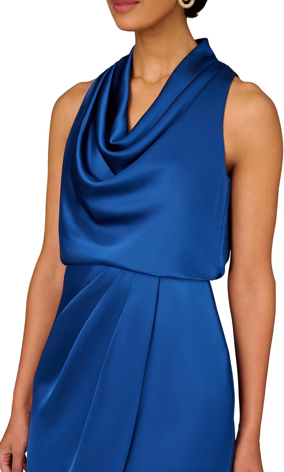 image:imageWomens Cowl Neck Cocktail DressDeep Ocean