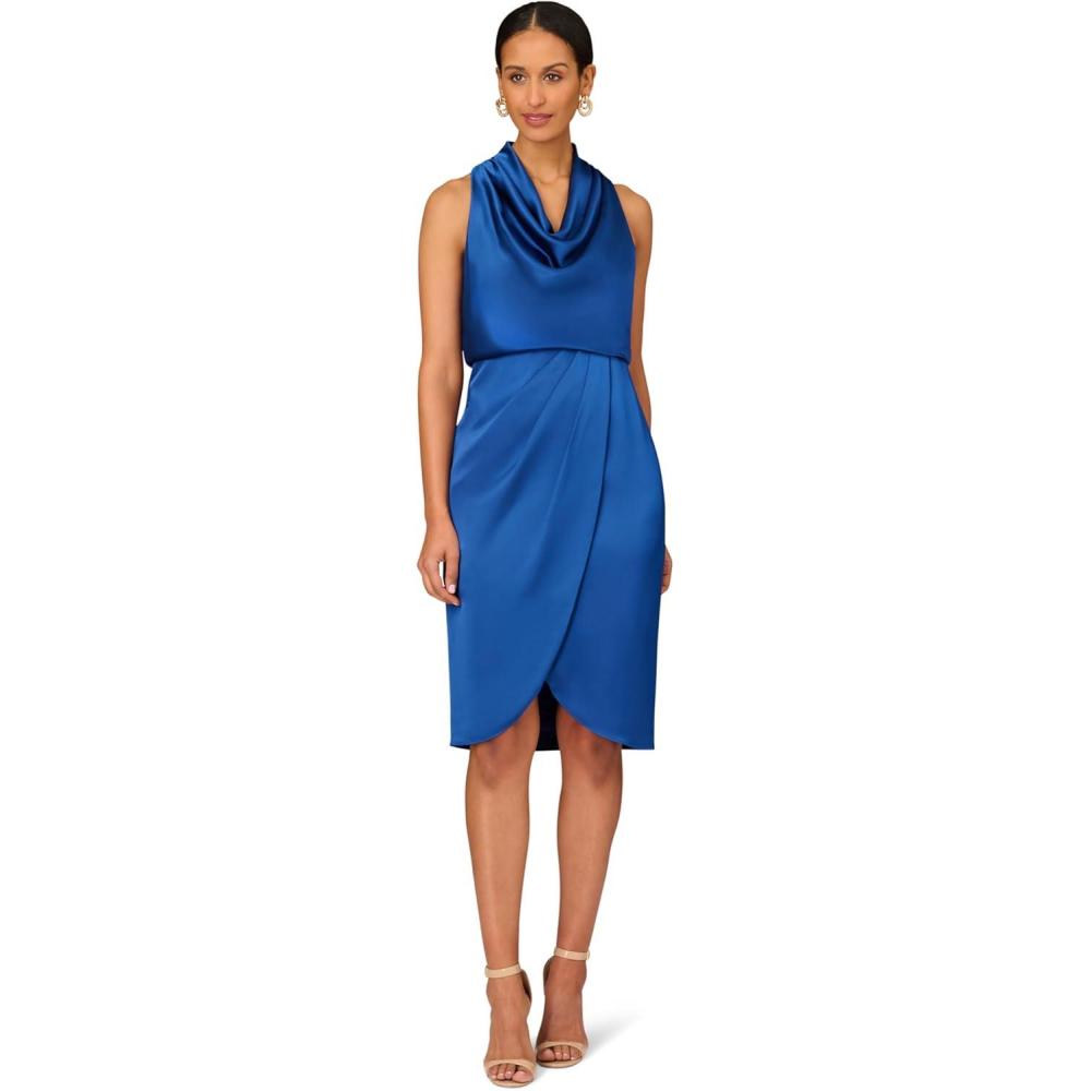 image:imageWomens Cowl Neck Cocktail DressDeep Ocean