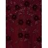 Adrianna Papell Women’s Beaded Mesh Illusion Dress(Mahogany)