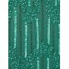 Adrianna Papell Women’s Beaded Surplice Gown(Jungle Green)