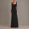 Adrianna Papell Womens Jersey Slvless Gown(Black)