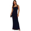 Adrianna Papell Womens Jersey Slvless Gown(Midnight)