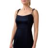 Adrianna Papell Women’s Satin Crepe Gown(Dark Navy)