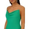 Aidan Mattox Women’s Knit Crepe Cowl Neck Gown(Summer Green)