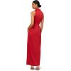 Women’s Crepe Back Satin V-Neck Gown(Autumn Blaze)