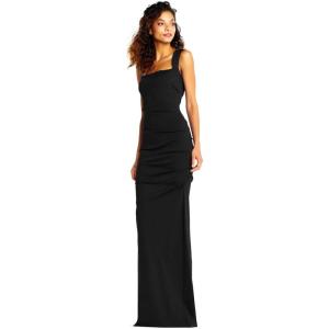 Adrianna Papell Womens Jersey Slvless Gown(Black)