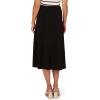 Adrianna Papell Women’s Asymmetrical Seam Midi Skirt(Black)
