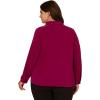 Adrianna Papell Women’s Knit Button Front V-Neck(Magenta Purple)