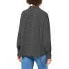 Adrianna Papell Women’s Printed Button V-Neck Blouse(Black/Ivory Small Dot)
