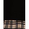 Adrianna Papell Women’s Printed V-Neck Twofer Sweater(Black W/Champblushsmartplaid)