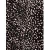 Adrianna Papell Women’s Ruffle Mock Neck Tank(Black Abstract Spots)