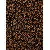 Adrianna Papell Women’s Ruffle Tieneck Long Sleeve Top(Black/Camel Basic Leopard)