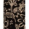 Adrianna Papell Women’s Ruffle Tieneck Long Sleeve Top(Black/Ivory Pretty Floral)