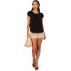 Adrianna Papell Women’s Tulip Sleeve Knit Top(Black)