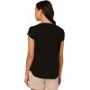 Adrianna Papell Women’s Tulip Sleeve Knit Top(Black)
