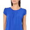 Adrianna Papell Women’s Tulip Sleeve Knit Top(Cobalt)