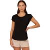 Adrianna Papell Women’s Tulip Sleeve Knit Top(Black)