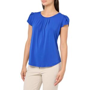Adrianna Papell Women’s Tulip Sleeve Knit Top(Cobalt)