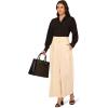 Adrianna Papell Women’s Airflow Woven Button Down Top W/Side Slits(Black)