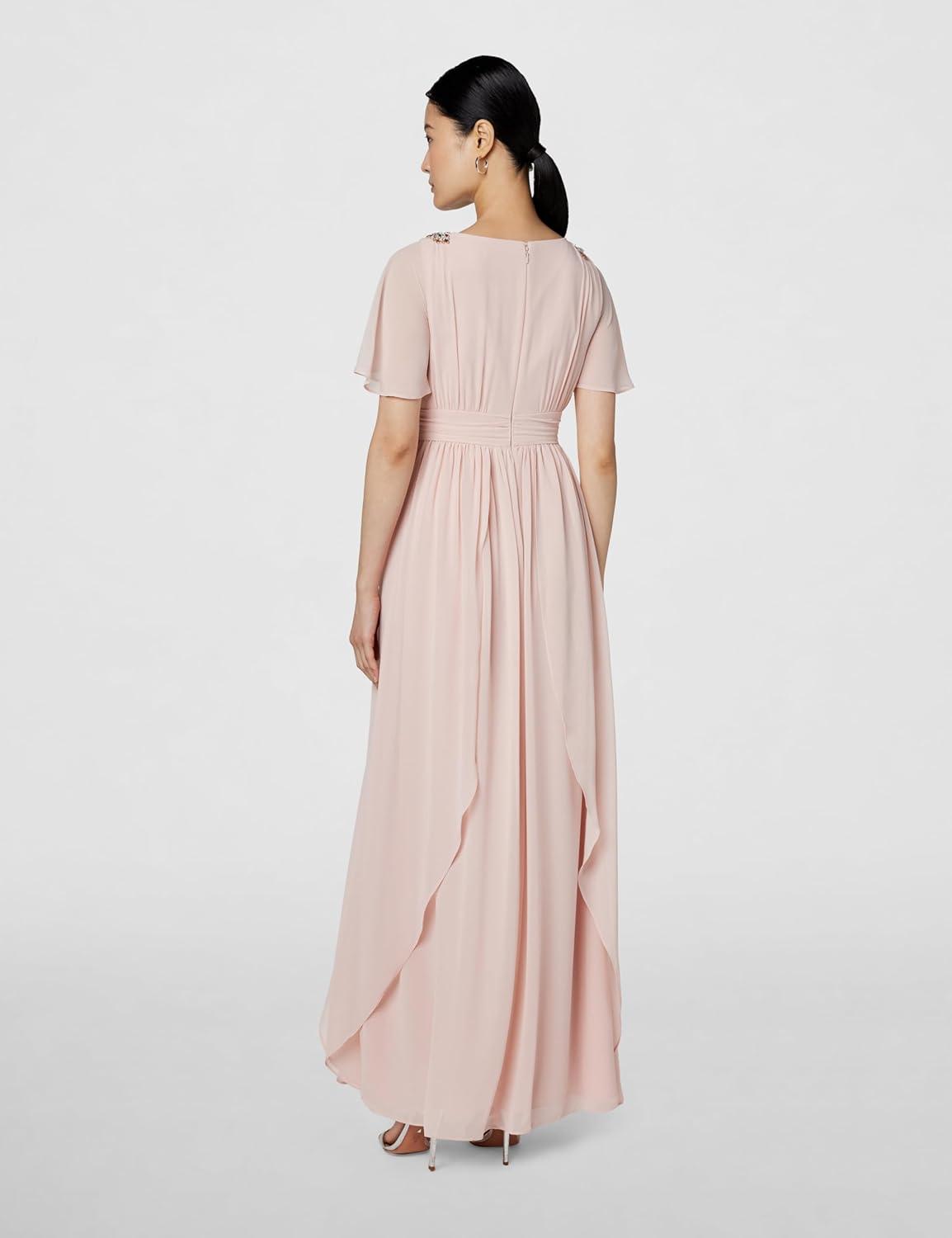 image:imageAdrianna Papell Womens Embellished Chiffon GownMellow Blush