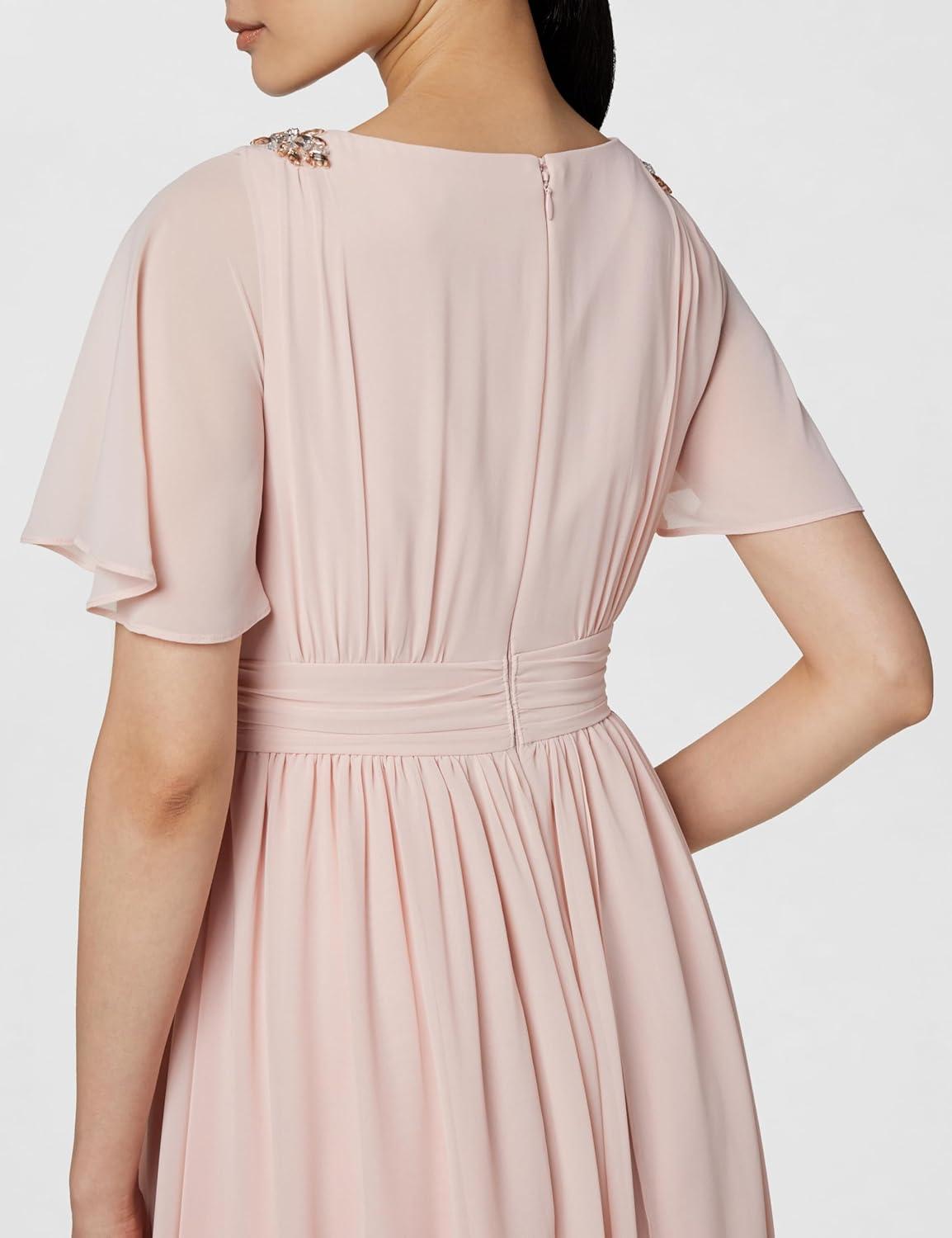 image:imageAdrianna Papell Womens Embellished Chiffon GownMellow Blush