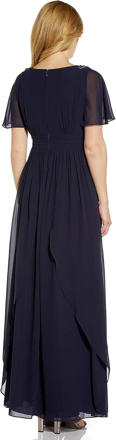 image:imageAdrianna Papell Womens Embellished Chiffon GownMidnight